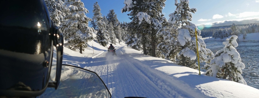 Snowmobiling in Yellowstone